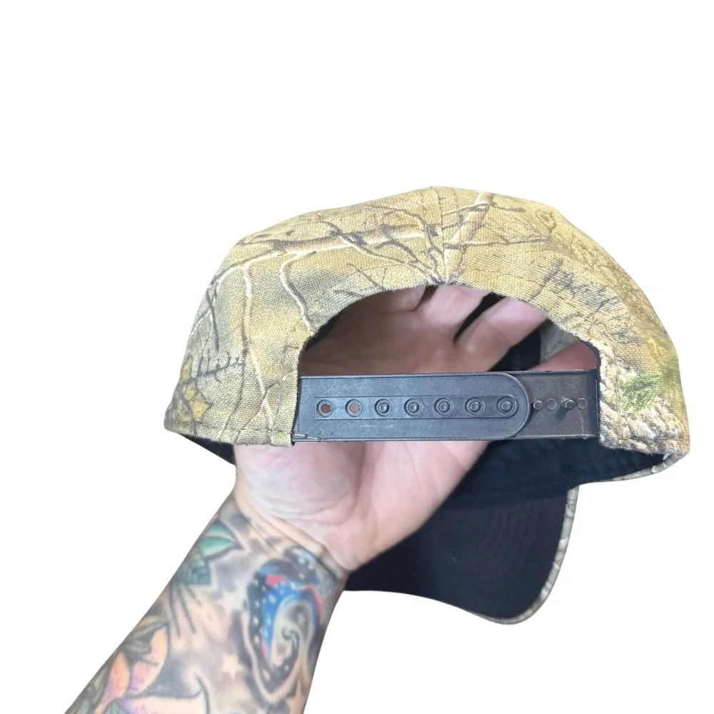 Realtree Baseball Cap Kids Youth Camo Orange Logo Patch Snapback Hunting Hat